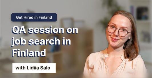 QA session on job search in Finland with Lidiia Salo