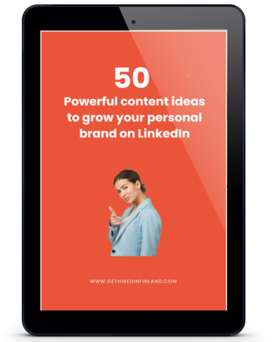 50 content ideas for personal branding